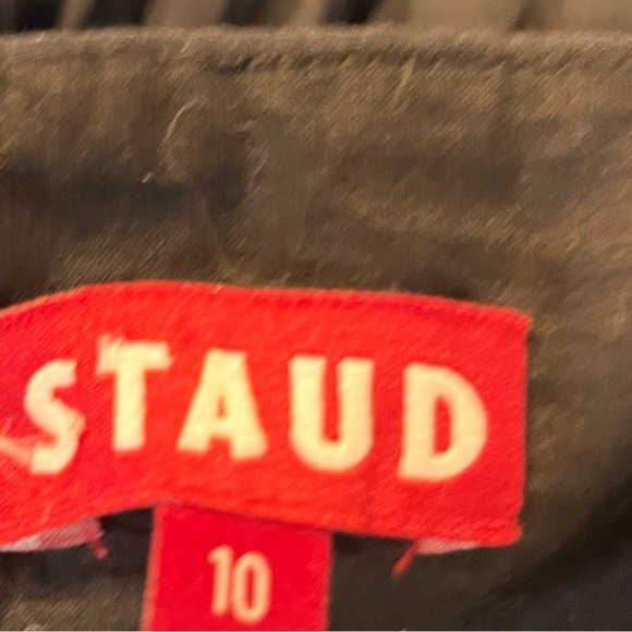 - Staud Size 10 Mini Elio Dress black summer beach  $245 - Picture 4 of 4